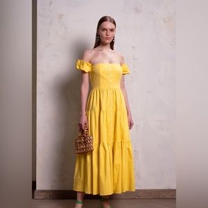 Staud ELIO midi dress size 6